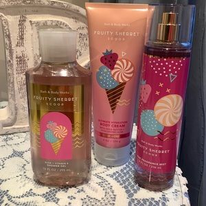 Bath & Body Works Fruity Sherbet Scoop Bundle